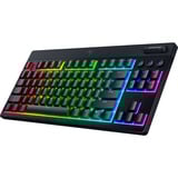 Razer BlackWidow V4 Low-Profile TKL HyperSpeed, Gaming-Tastatur schwarz, DE-Layout, Razer Low-Profile Orange