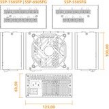 Seasonic SSP-750SFP 750W, PC-Netzteil 4x PCIe, Kabel-Management, 750 Watt