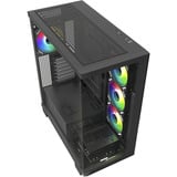 Sharkoon ELITE SHARK CA500 , Tower-Gehäuse schwarz, Tempered Glass x 2