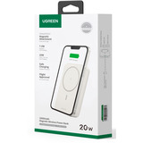 UGREEN Magnetische Kabellose Powerbank 10000mAh mit USB-C Kabel weiß