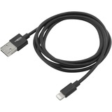 Ansmann USB 2.0 Adapterkabel, USB-A Stecker > Lightning Stecker schwarz, 1,2 Meter