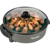 Bestron XL Multifunktions-Party- /Snackpfanne AHP1800Z grau/schwarz, 1.500 Watt, Ø 40cm