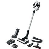 Bosch Serie | 8 Unlimited BBS812PCK, Stielstaubsauger weiß, POWER FOR ALL ALLIANCE, 2x Li-Ion 18V Akkupack