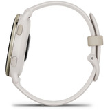 Garmin vívoactive 5, Smartwatch elfenbein/cremegold, 42 mm, Silikon-Armband