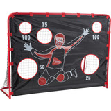 HUDORA Floorballtor mit Torwand, Hockeytor rot