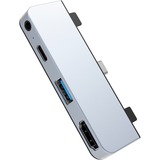 Hyper 4-in-1 USB-C Dock, Dockingstation silber