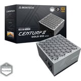 Montech CENTURY II 850, PC-Netzteil silber, 1x 12-Pin High Power GPU, 4x PCIe, Kabelmanagement, 850 Watt