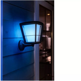 Philips White & Color Ambiance Econic Outdoor stehende Wandleuchte, LED-Leuchte schwarz
