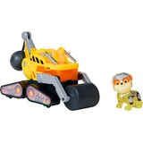 Spin Master Paw Patrol Mighty Kinofilm - Basis Fahrzeug von Rubble mit Welpenfigur, Spielfahrzeug 