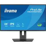 iiyama Prolite XB2492HSU-B1, LED-Monitor 60.5 cm (24 Zoll), schwarz (matt), FullHD, IPS, HDMI, DP, USB-Hub, Verstellbarer Standfuß, 120Hz Panel