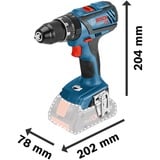 Bosch Akku-Schlagbohrschrauber GSB 18V-28 Professional Solo, 18Volt blau/schwarz, ohne Akku und Ladegerät