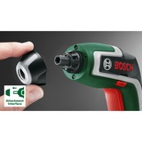 Bosch Heimwerken & Garten Akkuschrauber IXO 7 Bit-Set 3,6Volt grün/schwarz, Li-Ionen Akku 2,0Ah, 32-teiliges Schrauberbit-Set
