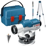 Bosch Optisches Nivelliergerät GOL 20 D Professional, mit Baustativ blau, Koffer, Maßeinheit 360 Grad