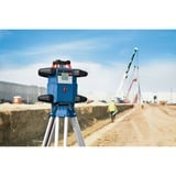 Bosch Professional Akku-Rotationslaser GRL 600 CHV Professional, 18Volt, mit Halterung blau, Akku ProCORE18V 4,0Ah, Koffer, rote Laserlinie