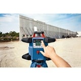 Bosch Professional Akku-Rotationslaser GRL 600 CHV Professional, 18Volt, mit Halterung blau, Akku ProCORE18V 4,0Ah, Koffer, rote Laserlinie