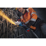 Bosch Professional Akku-Winkelschleifer GWS 18V-11PS Professional solo, 18Volt blau/schwarz, ohne Akku und Ladegerät, Zusatzhandgriff, in L-BOXX