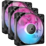 Corsair iCUE LINK RX120 RGB Triple, Gehäuselüfter schwarz, 3er Pack, inkl. Hub