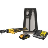 DEWALT Akku-Ratsche DCF512D1G, 1/2", 18Volt, Schrauber gelb/schwarz, XR Li-Ionen-Akku 2,0Ah