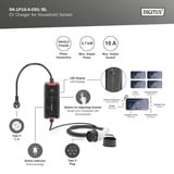 Digitus EV Ladegerät für Haushaltssteckdose schwarz/weiß
