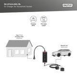 Digitus EV Ladegerät für Haushaltssteckdose schwarz/weiß