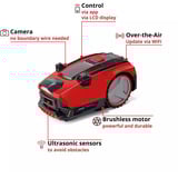 EINHELL Power X-Change Mähroboter FREELEXO CAM PLUS 600 rot/schwarz, Li-Ion Akku Plus 4,0Ah, Kamera + Sensor