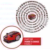 EINHELL Power X-Change Mähroboter FREELEXO CAM PLUS 600 rot/schwarz, Li-Ion Akku Plus 4,0Ah, Kamera + Sensor