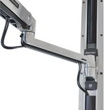 Ergotron LX Steh-Sitz Monitor Arm, Monitorhalterung silber