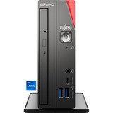 Fujitsu ESPRIMO G9012 (VFY:G912EPH71MIN), Mini-PC schwarz/rot, Windows 11 Pro 64-Bit