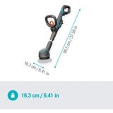 GARDENA Akku-Multi-Reiniger AquaBrush Compact 18V P4A solo, Hartbodenreiniger grau/türkis, ohne Akku und Ladegerät, POWER FOR ALL ALLIANCE