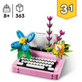LEGO 31169 Creator 3-in-1 Schreibmaschine mit Blumen, Konstruktionsspielzeug 