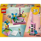LEGO 31169 Creator 3-in-1 Schreibmaschine mit Blumen, Konstruktionsspielzeug 