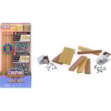 MGA Entertainment Little Tikes Creative Construction - Holz, Nägel und Schraubenset, Kinderwerkzeug 