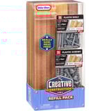 MGA Entertainment Little Tikes Creative Construction - Holz, Nägel und Schraubenset, Kinderwerkzeug 