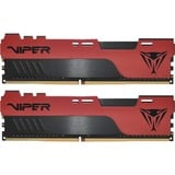 Patriot DIMM 32 GB DDR4-3600 (2x 16 GB) Dual-Kit, Arbeitsspeicher rot/schwarz, PVE2432G360C0K, Viper Elite II, INTEL XMP