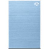 Seagate One Touch mit Kennwort 4 TB, Externe Festplatte hellblau, Micro-USB-B 3.2 Gen 1 (5 Gbit/s)