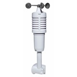 TFA Funk-Wetterstation mit Windmesser SPRING BREEZE, Tischuhr schwarz/silber