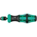 Wera Kraftform Kompakt 60 RA-R Imperial 1, Bit-Satz schwarz/grün, 17-teilig, 1/4", zöllig, mit Ratschenfunktion und Rapidaptor Schnellwechselfutter
