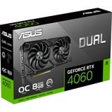 ASUS GeForce RTX 4060 DUAL OC EVO, Grafikkarte DLSS 3, 3x DisplayPort, 1x HDMI 2.1