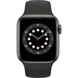 Apple Watch Series 6, Smartwatch grau/schwarz, 40mm, Solo Loop, Aluminium-Gehäuse
