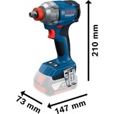 Bosch Professional Akku-Schlagschrauber GDX 18V-285 Professional, 18Volt blau, 2x Li-Ionen Akku 4,0Ah, in L-BOXX