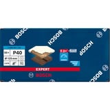Bosch Professional Expert C470 Schleifblatt, Ø 125mm, K40 Multilochung 50 Stück, für Exzenterschleifer