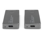 Digitus 4K Wireless Video Extender USB-C > HDMI, 30 Meter, HDMI Verlängerung schwarz/silber, Sendeeinheit + Empfängereinheit