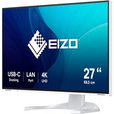 EIZO EV2740X-WT, LED-Monitor 69 cm (27 Zoll), weiß, UltraHD/4K, IPS, LAN, USB-C