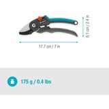 GARDENA Gartenschere PremiumCut - Trockenes Holz grau/türkis, Amboss