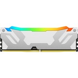Kingston FURY DIMM 32 GB DDR5-7200 (2x 16 GB) Dual-Kit, Arbeitsspeicher weiß, KF572C38RWAK2-32, Renegade RGB, INTEL XMP