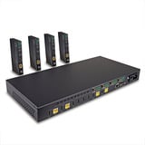 Lindy 150m Cat.6 4x4 HDMI 4K60 HDBaseT Matrix Extender, HDMI Splitter schwarz