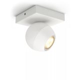 Philips HUE White Ambiance Buckram Einzelspot, Leuchte weiß, inkl. Dimmschalter