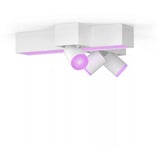 Philips Hue White & Color Ambiance CentrisCross 3er Deckenspot, LED-Leuchte weiß