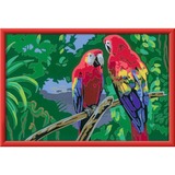 Ravensburger Malen nach Zahlen - Bunte Papageien 
