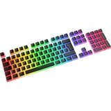 SPC Gear KC105 Pudding DBL Shot PBT, Tastenkappe schwarz/transparent, DE-Layout (QWERTZ), 105 Tasten